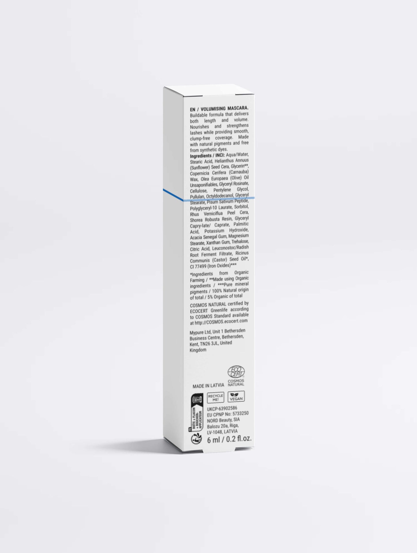 Mascara vegan peptides Byenbel – allongeant et volumisant