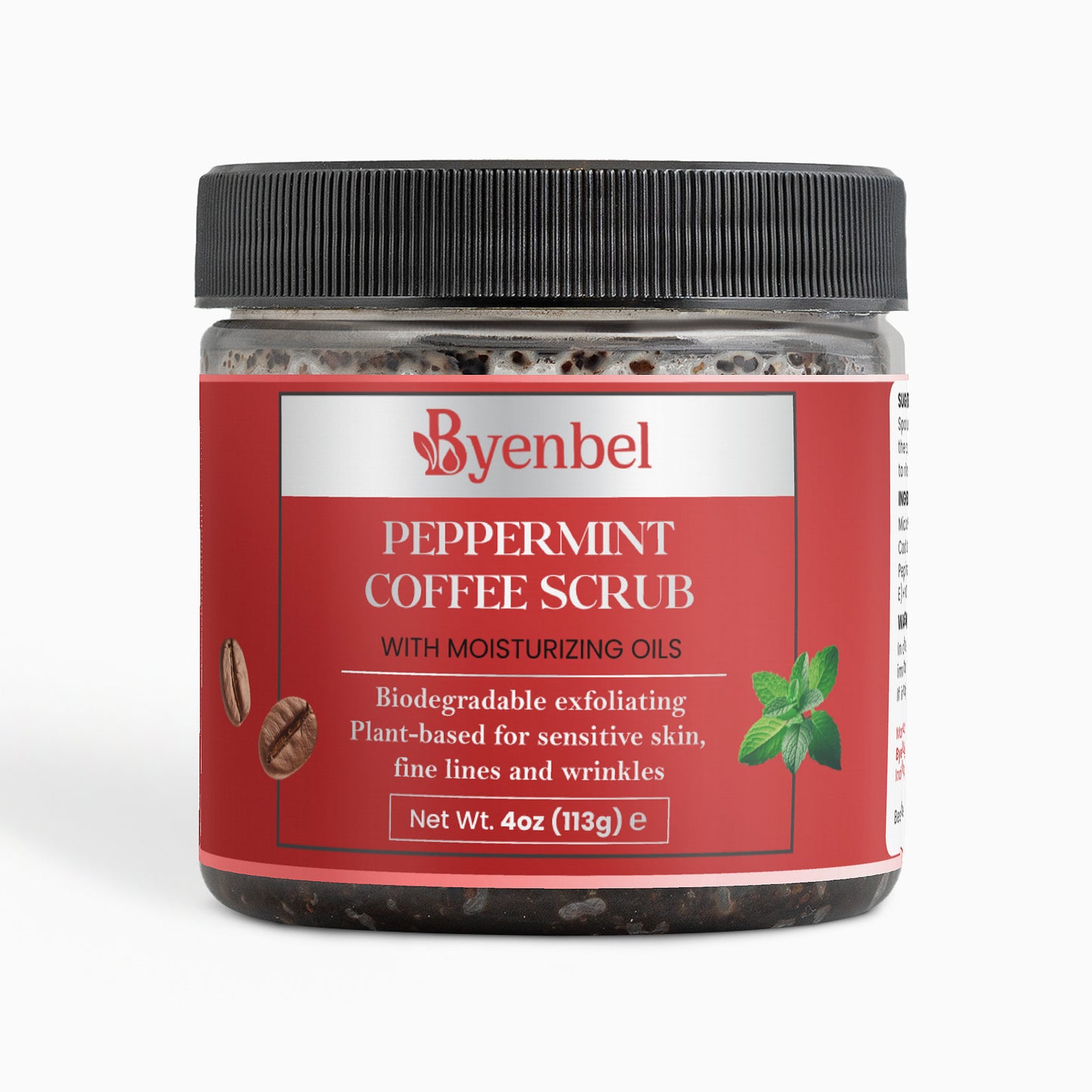 Gommage au Café et Menthe Poivrée - Exfoliant Naturel | Byenbel