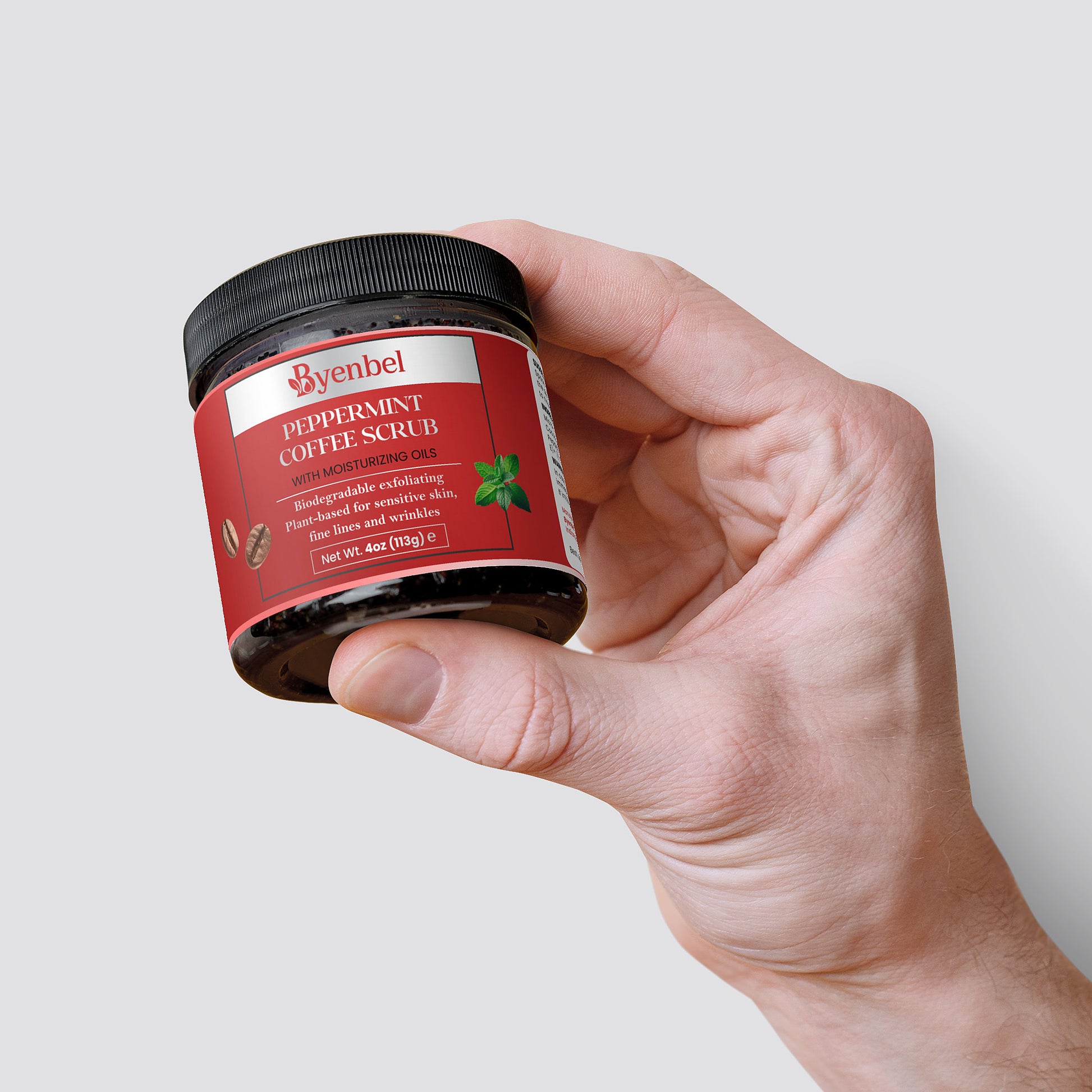 Gommage au Café et Menthe Poivrée - Exfoliant Naturel | Byenbel