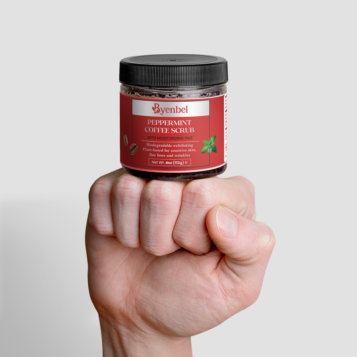 Gommage au Café et Menthe Poivrée - Exfoliant Naturel | Byenbel
