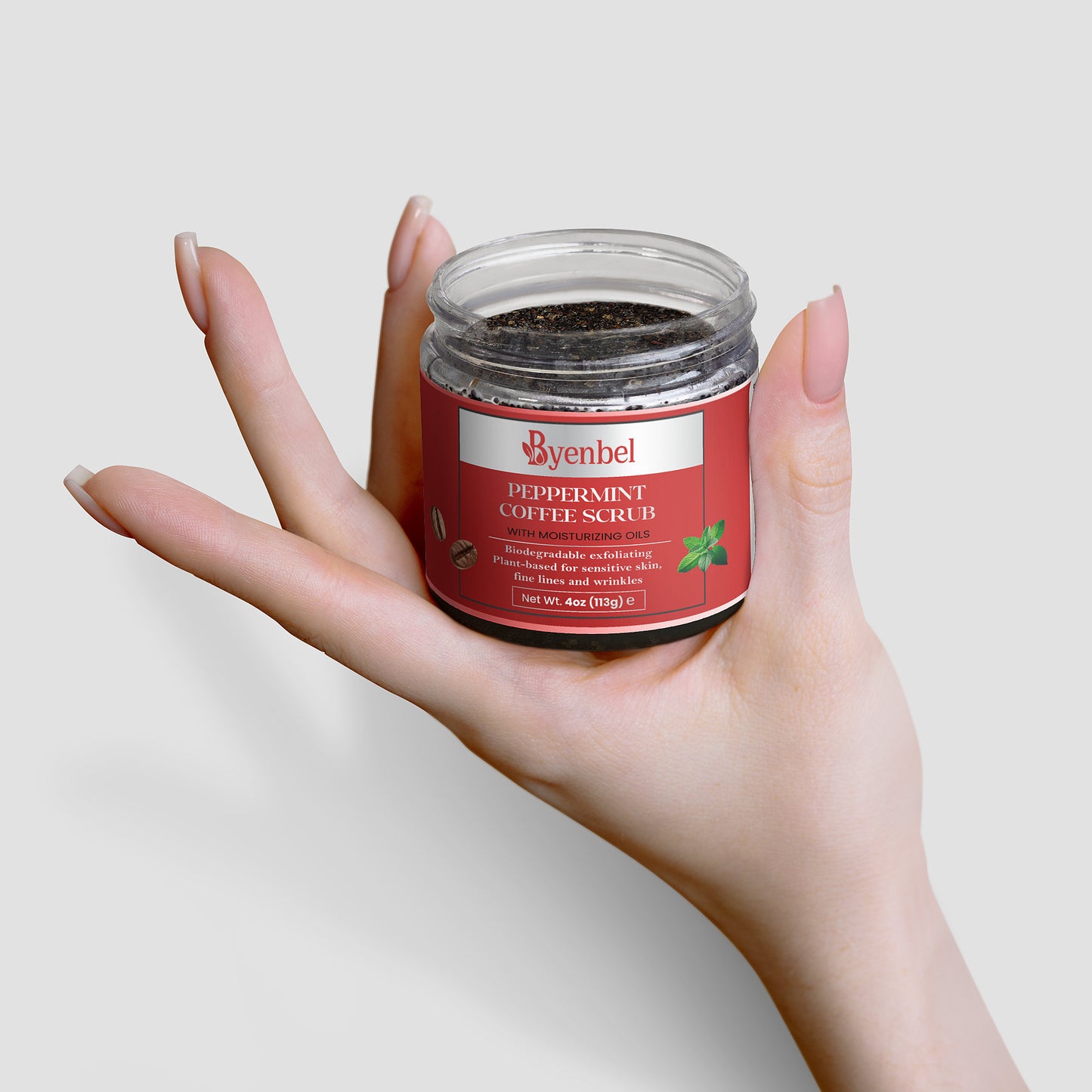 Gommage au Café et Menthe Poivrée - Exfoliant Naturel | Byenbel