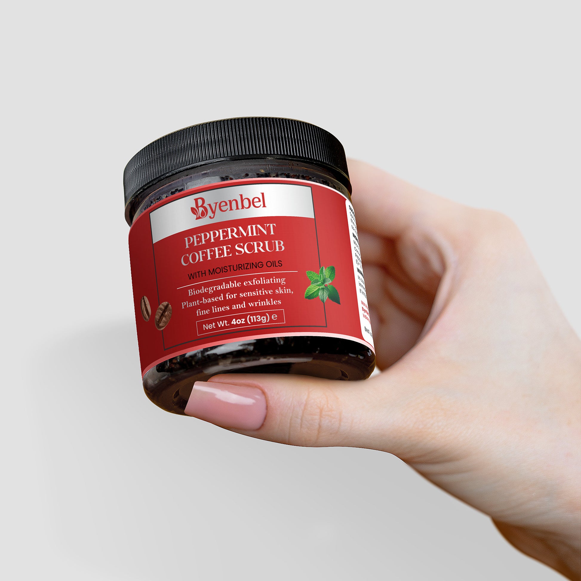Gommage au Café et Menthe Poivrée - Exfoliant Naturel | Byenbel