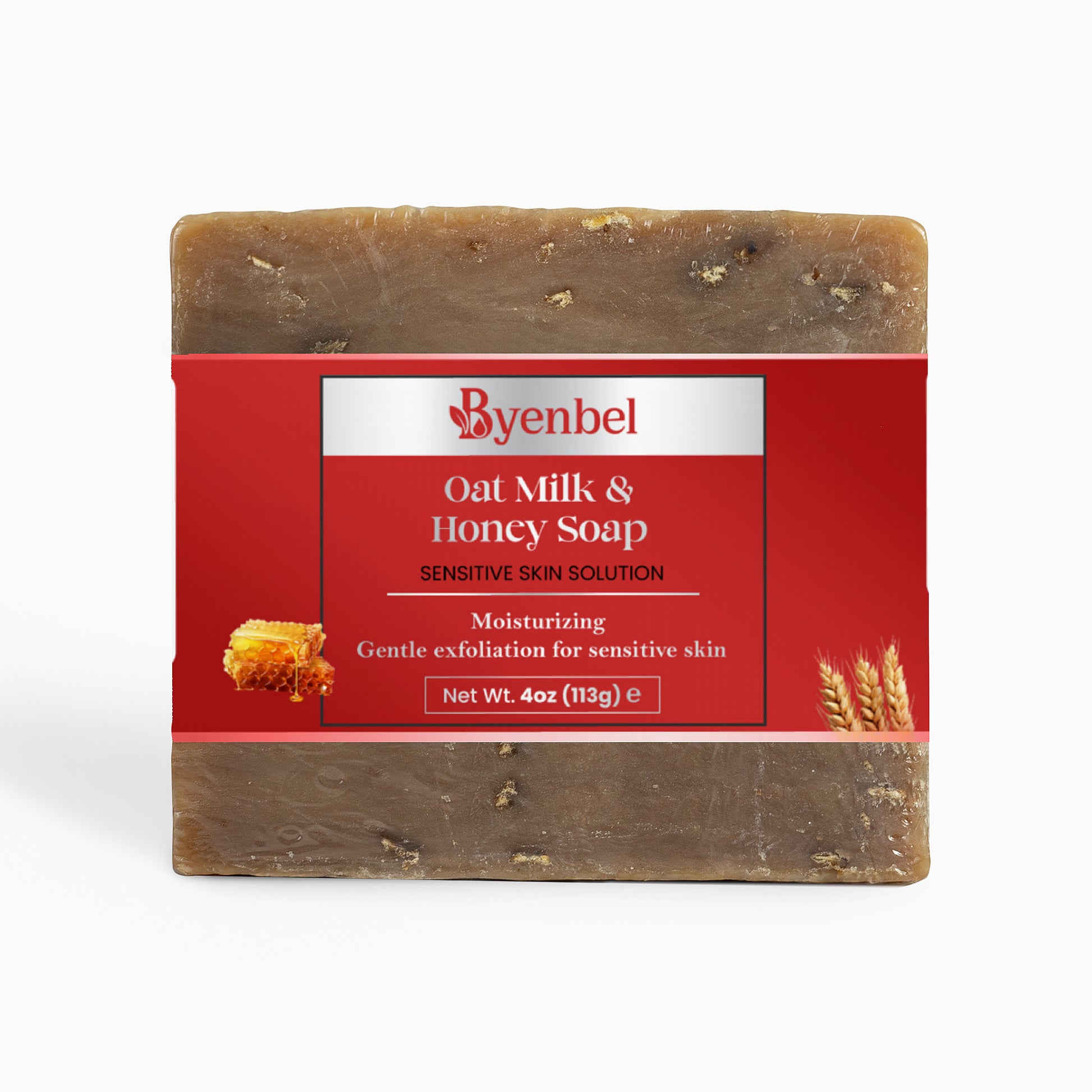 Savon artisanal lait d'avoine et miel naturel apaisant – Byenbel