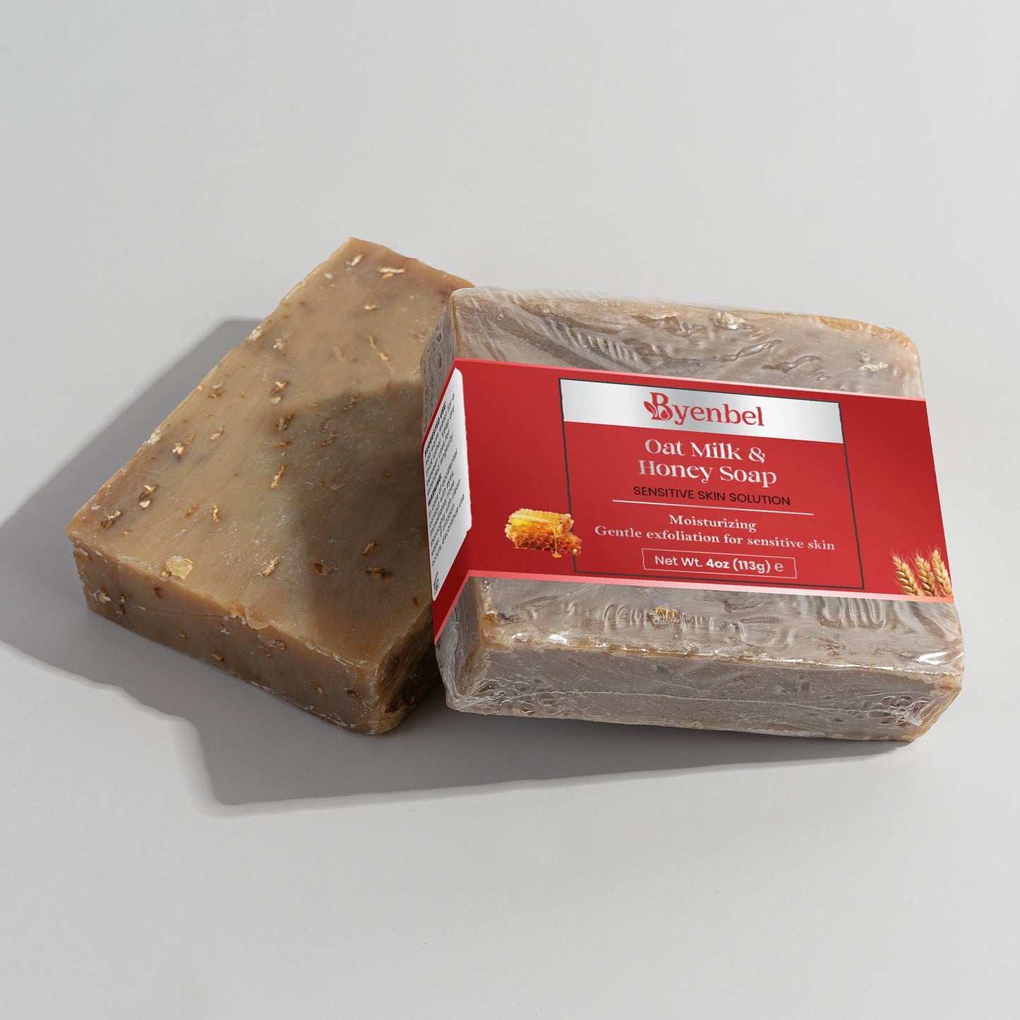 Packaging savon lait d'avoine et miel cosmétique naturel – Byenbel