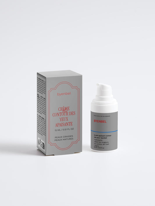 Crème contour des yeux apaisante anti-cernes anti-poches – Byenbel
