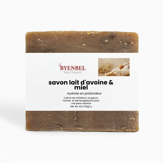Savon Lait d'avoine  & Miel  Byenbel