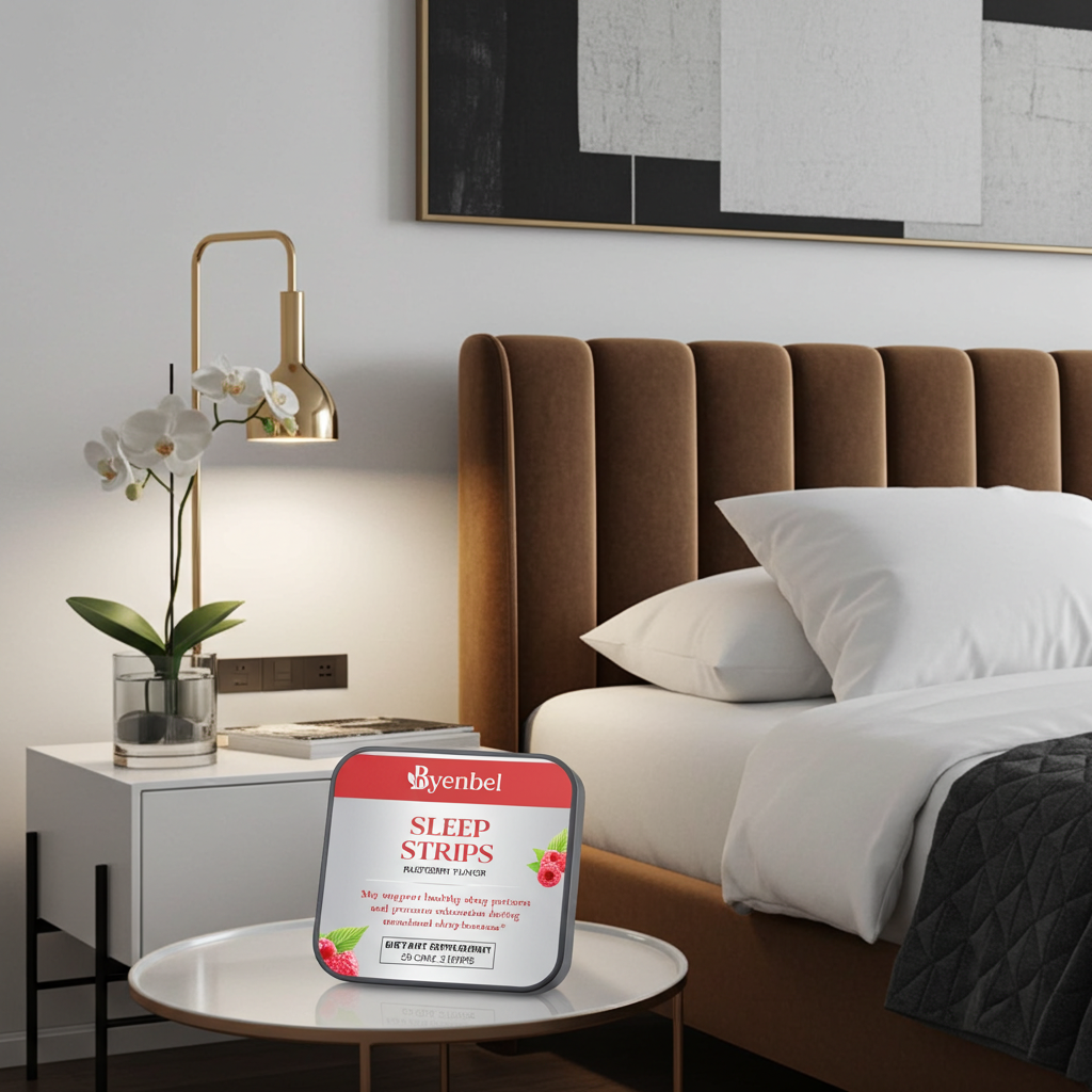 Packaging bandelettes sommeil naturel boîte Byenbel