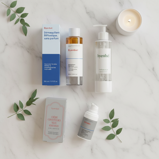 Bundle Découverte Byenbel — Démaquillant BiPhasique + Gel Clarifiant + Crème Contour des Yeux