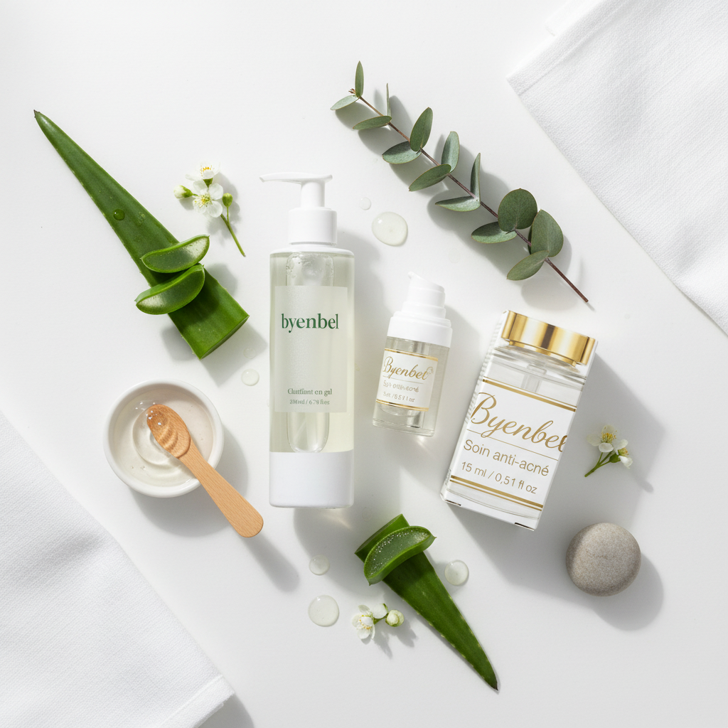 Bundle Peau Nette Express — Gel Clarifiant Aloe Vera + Soin Expert Anti-Acné Byenbel